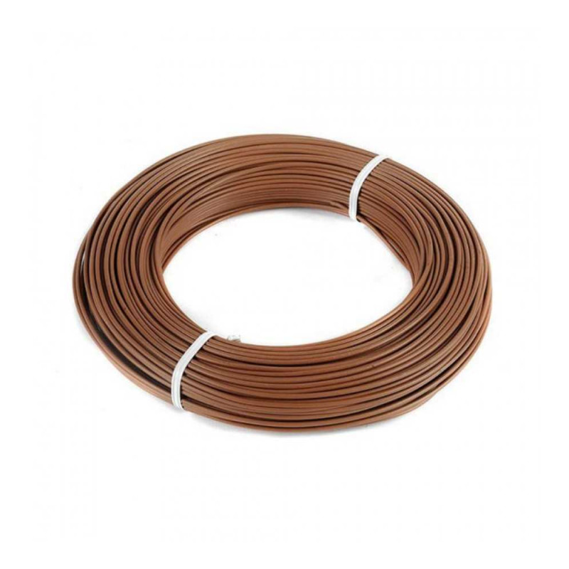  Cable isolé rigide 1.5mm² marron (100 ml)! Chakira cable CHAKIRA CABLE - Sanifer Tamatave