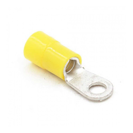  Cosse à oeil 2.5/6mm² borne 4mm jaune (bte100pcs) HILPRESS - Sanifer Tamatave