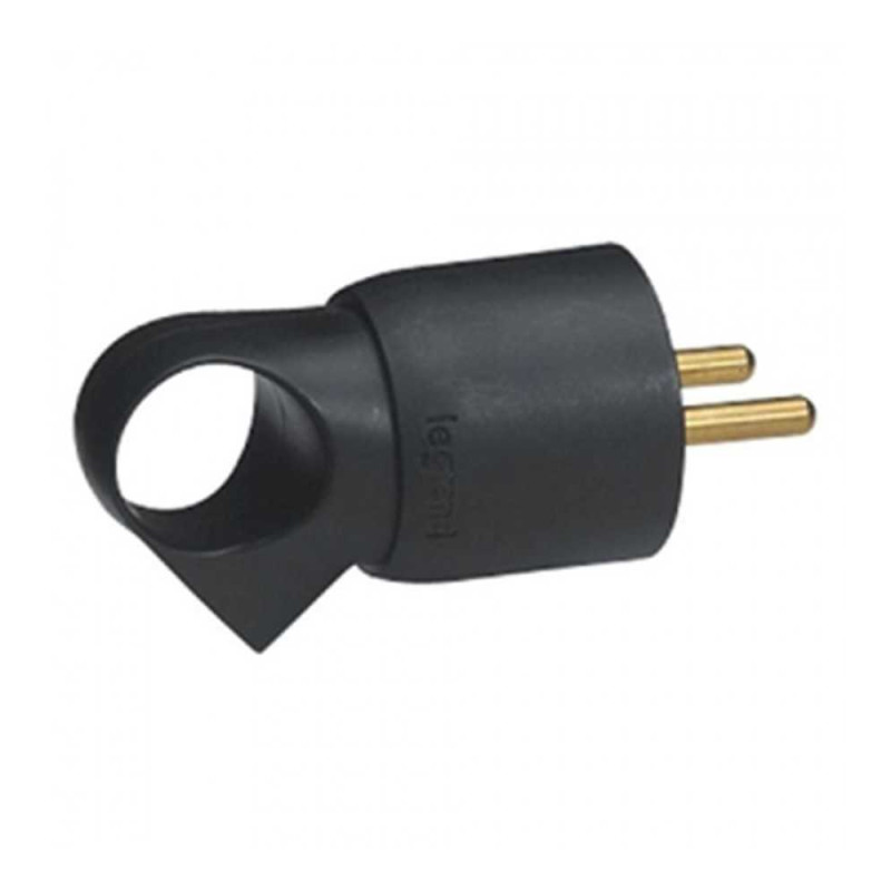  Fiche plastique 2 pôles + terre 10- 16a à anneau noire tbl Legrand LEGRAND - Sanifer Tamatave