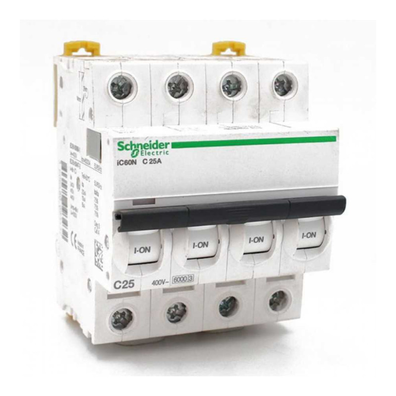  Disjoncteur iC60N TETRA 25A courbe C SCHNEIDER ELECTRIC - Sanifer Tamatave