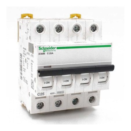  Disjoncteur iC60N TETRA 25A courbe C SCHNEIDER ELECTRIC - Sanifer Tamatave