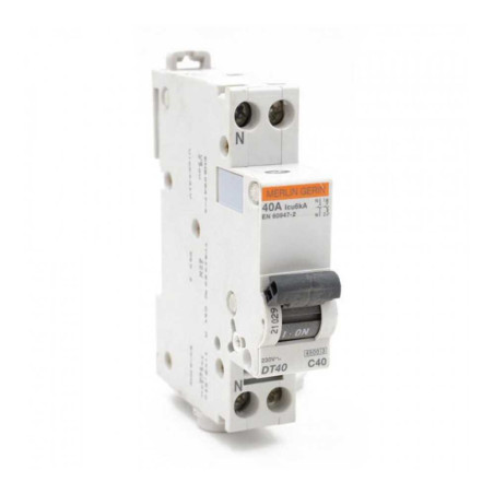  Disjoncteur modulaire DT40 1P+N 400V 40A courbe C SCHNEIDER ELECTRIC - Sanifer Tamatave