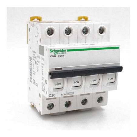  Disjoncteur Miniature Tétra iC60N 20A Courbe C Acti9  - Sanifer Tamatave