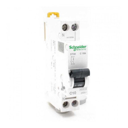  Disjoncteur DT40 1+N 10A Courbe C SCHNEIDER ELECTRIC - Sanifer Tamatave