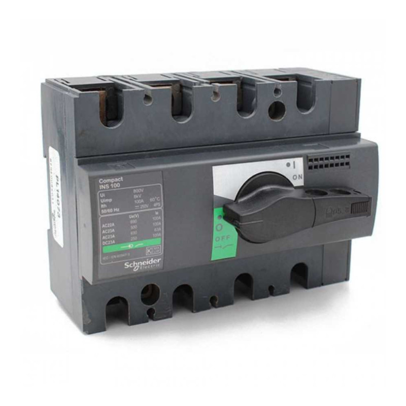  Interrupteur Sectionneur Interpact INS100 4P 100A SCHNEIDER ELECTRIC - Sanifer Tamatave