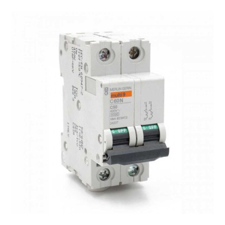  Disjoncteur iC60N-2P 50A* SCHNEIDER ELECTRIC - Sanifer Tamatave