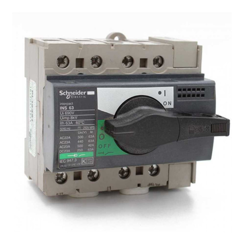  Interrupteur sectionneur Interpact INS 63A-4P SCHNEIDER ELECTRIC - Sanifer Tamatave
