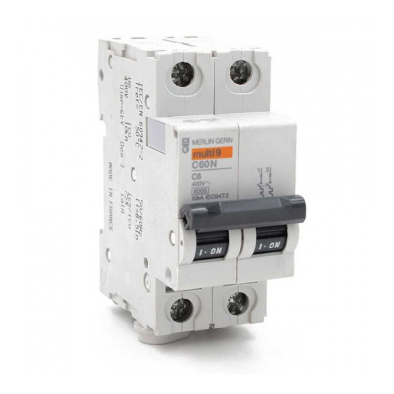 Disjoncteur C60N 2P 6A C SCHNEIDER ELECTRIC - Sanifer Tamatave
