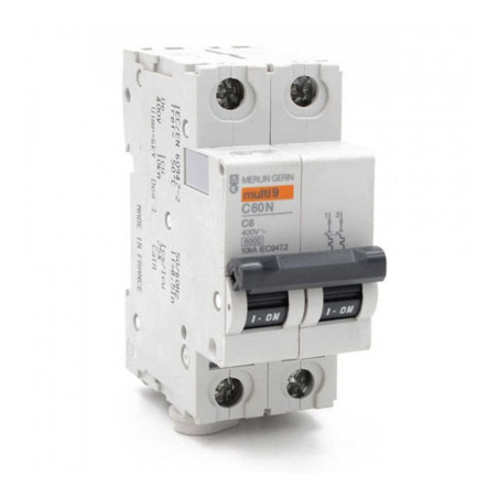 Disjoncteur C60N 2P 6A C SCHNEIDER ELECTRIC - Sanifer Tamatave