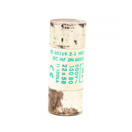  Cartouche fusible NFC cylindrique 22 x 58mm gG 63A SCHNEIDER ELECTRIC - Sanifer Tamatave
