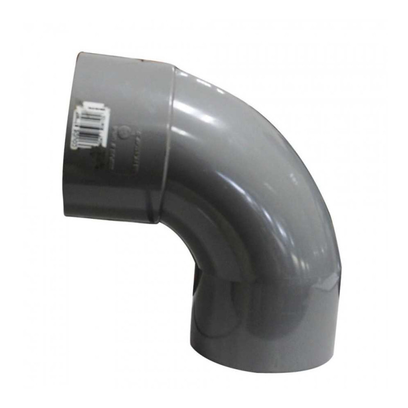  Coude PVC mâle femelle 87° Ø100 mm KN PIPES & FITTINGS - Sanifer Tamatave