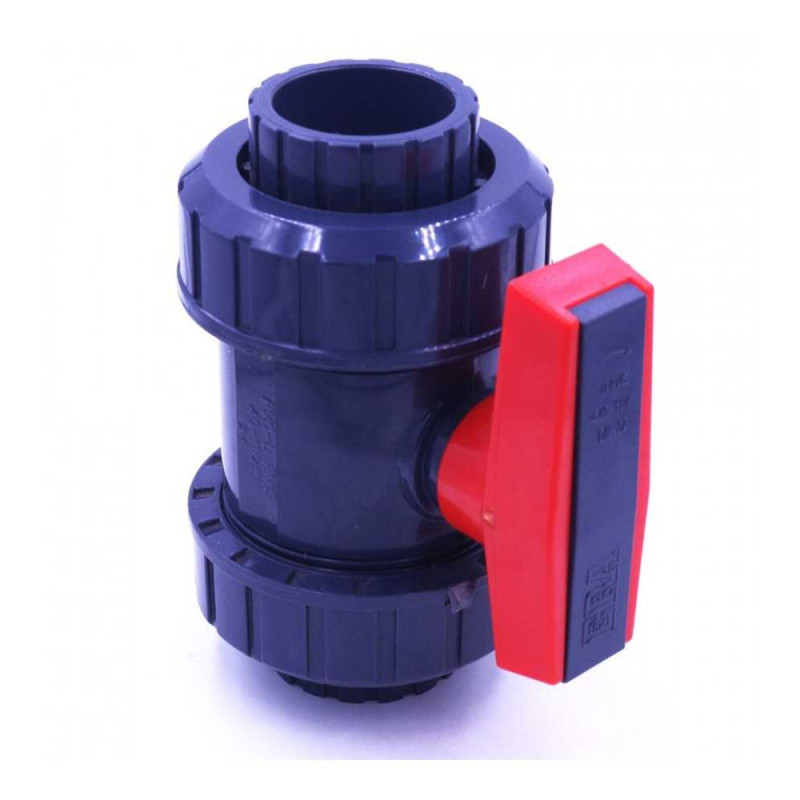  Vanne à coller en pvc double union ø50mm CODITAL - Sanifer Tamatave