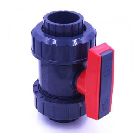  Vanne à coller en pvc double union ø50mm CODITAL - Sanifer Tamatave