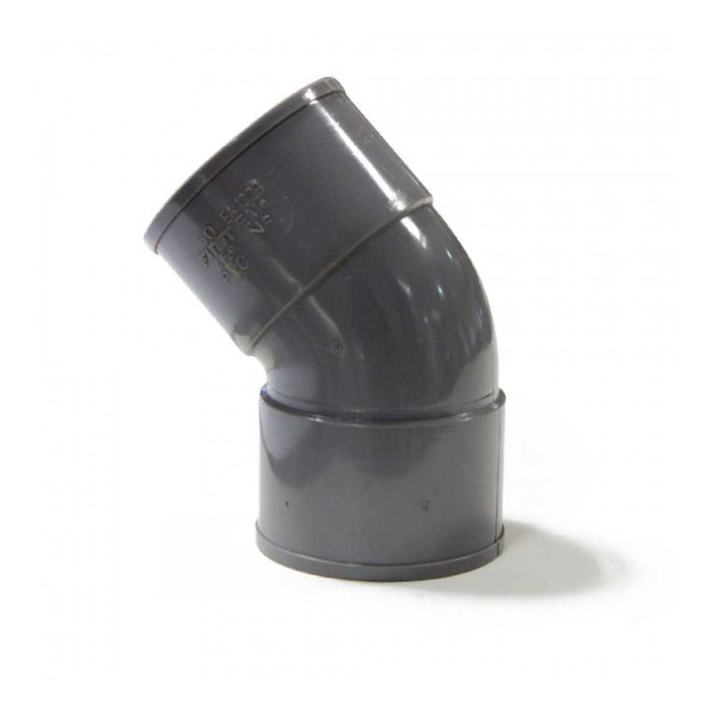  Coude en pvc 45° femelle-femelle ø100 mm KN PIPES & FITTINGS - Sanifer Tamatave