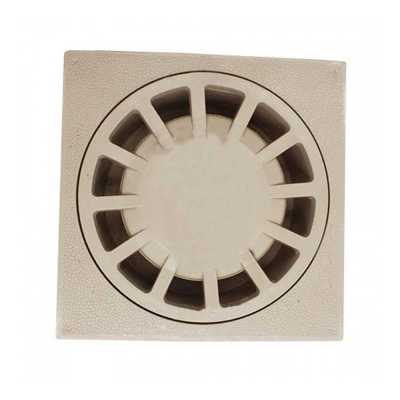  Siphon de sol-cour beige 200x200mm Interplast NO NAME - Sanifer Tamatave