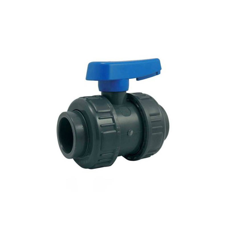  Vanne à coller en pvc double union ø63mm Codital CODITAL - Sanifer Tamatave