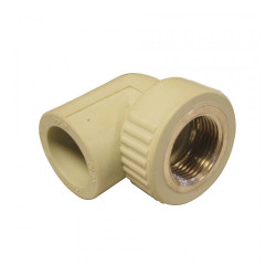 Coude ppr gris filet femelle D20mm-1/2* - Sanifer Tamatave