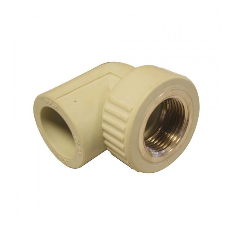Coude ppr gris filet femelle D20mm-1/2* - Sanifer Tamatave