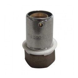 Raccord à sertir droit fixe femelle 16mm 1-2" en laiton pour tube per Trafrance NO NAME - Sanifer Tamatave