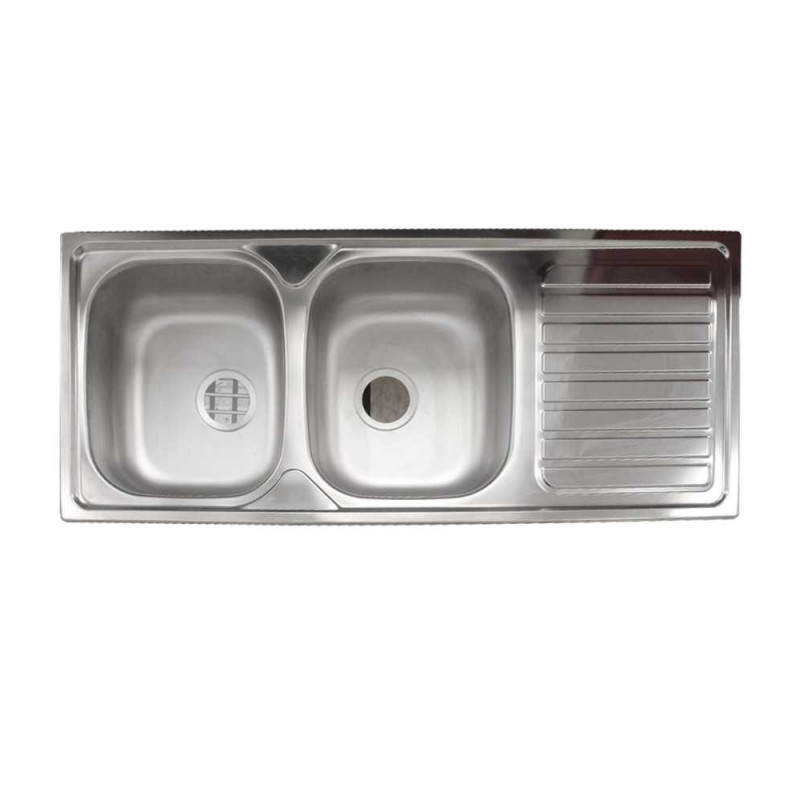  Evier 2 bacs Okio Line 116 Flat evier 116x50 bonde panier bouteille !! RODI - Sanifer Tamatave