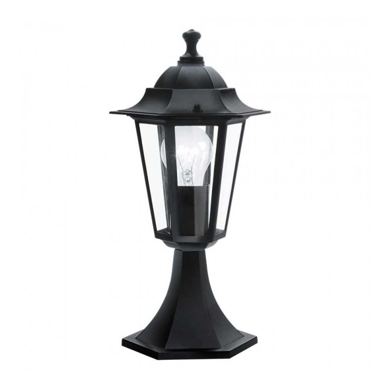  Potelet lumineux noir Lanterne 4 E27 IP44 385 mm IP44 EGLO - Sanifer Tamatave