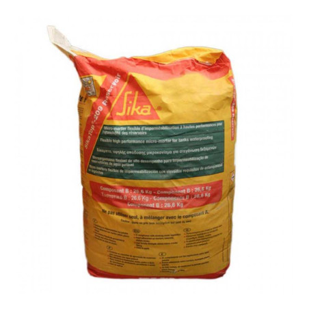 Mortier imperméabilisant sikatop 209 gris 36.1kg alimentaire Sika france SIKA - Sanifer Tamatave