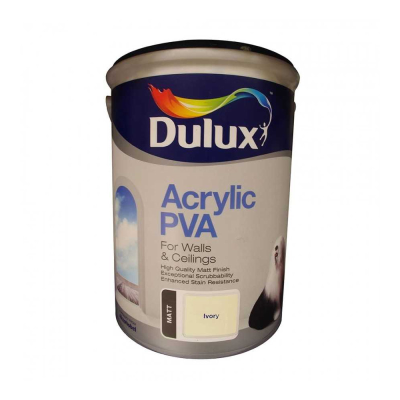  Pva acrylique ivory 5l Dulux DULUX - Sanifer Tamatave