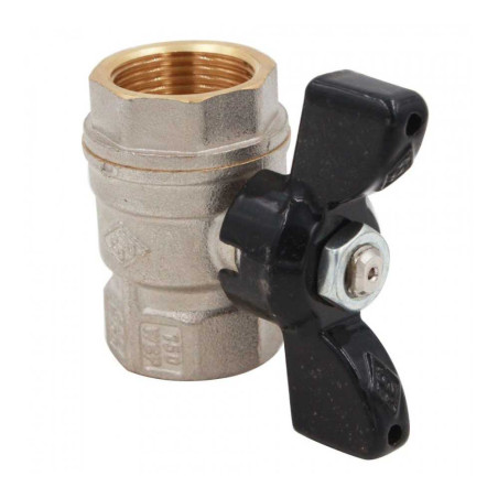 Vanne à boisseau femelle-femelle 3-4" laiton chromé manette papillon Codital CODITAL - Sanifer Tamatave
