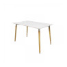  Table scandinave rectangulaire blanche 120x80x74cm  - Sanifer Tamatave