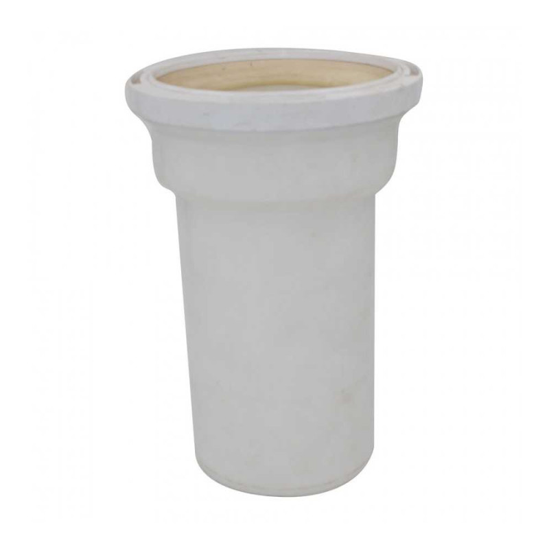  Sortie de cuvette Wc droite d100mm blanc * WIRQUIN - Sanifer Tamatave