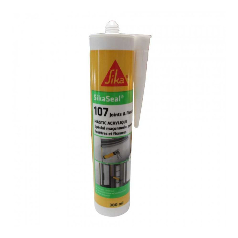  Mastic acrylic sikaseal-107 joints et fissures blanc 300 ml Sika france SIKA - Sanifer Tamatave