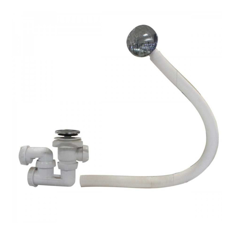  Vidage baignoire quick clac+siphon chrome ref:sp760299* WIRQUIN - Sanifer Tamatave