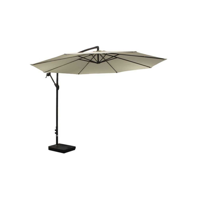  Parasol déporté 3x3m blanc  - Sanifer Tamatave