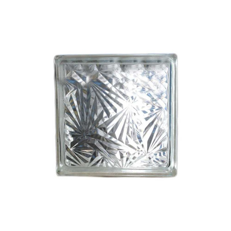  Brique de verre 190x190x80mm ice flower pattern NO NAME - Sanifer Tamatave