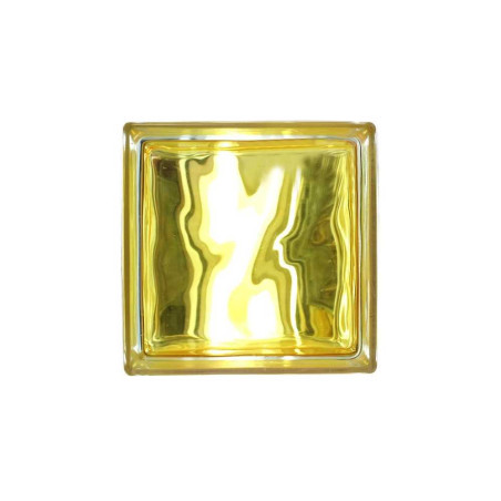  Brique de verre 190x190x80mm in-colored yellow jh059 NO NAME - Sanifer Tamatave