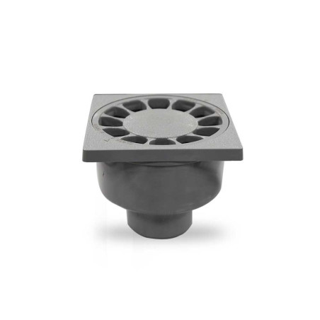  Siphonette sortie verticale 40-50 grise 100x100mm Interplast INTERPLAST - Sanifer Tamatave