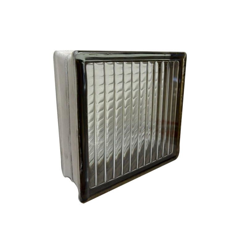  Brique de verre 190x190x80xmm s-color brown parallel  - Sanifer Tamatave