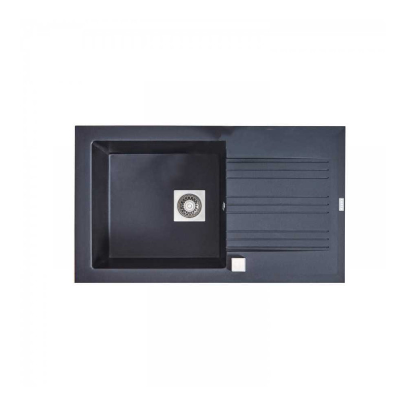  Evier à encastrer 1 bac noir graphite muscade 86x500x180cm Carea sanitaire CAREA - Sanifer Tamatave