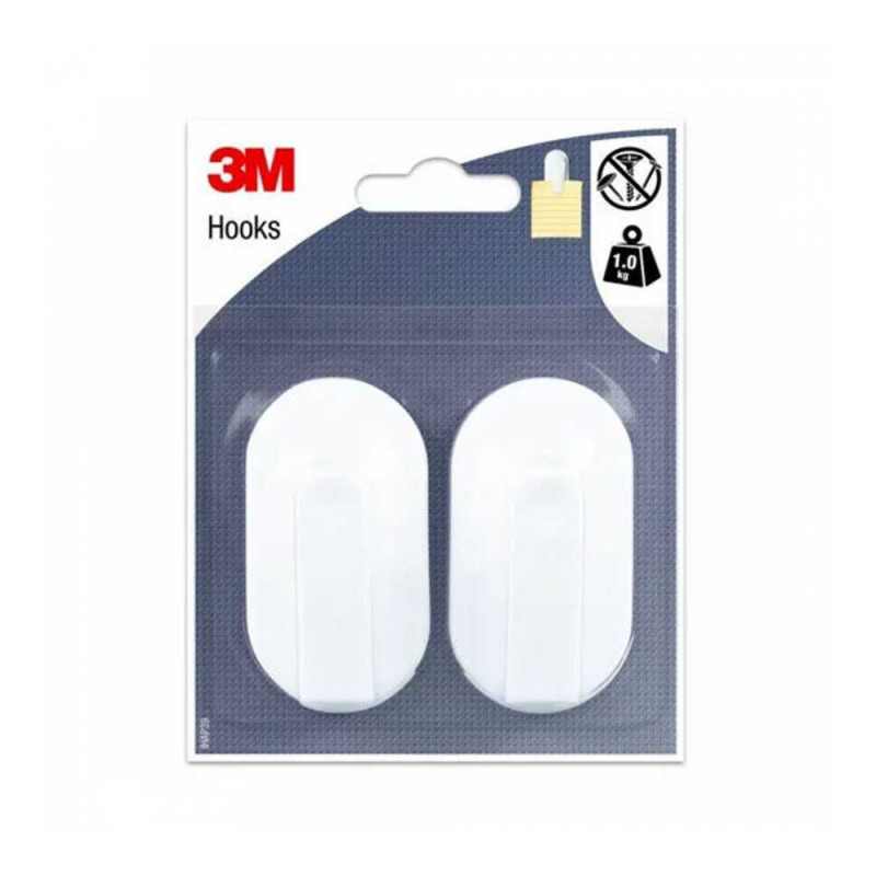  Crochets blanc ovale mm x2 uc5 NR 3M - Sanifer Tamatave