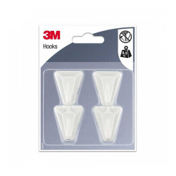  Crochets x4 triangle blanc uc6 3M - Sanifer Tamatave