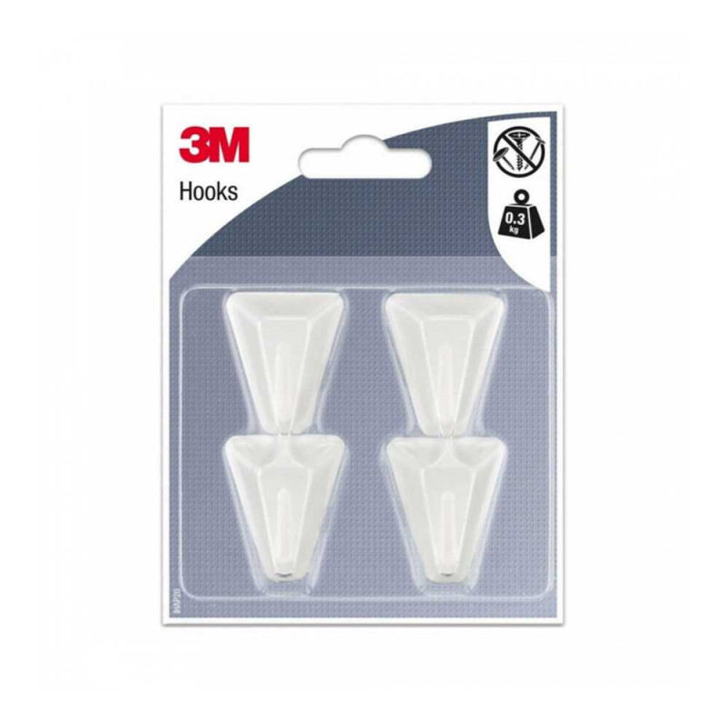  Crochets x4 triangle blanc uc6 3M - Sanifer Tamatave