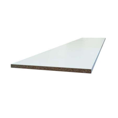 Tablette panneau mélaminé blanc 2000x500x16mm éco  - Sanifer Tamatave