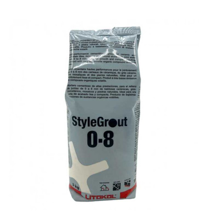 Ciment joint STYLEGROUT 0-8 3kg white-1 LITOKOL - Sanifer Tamatave