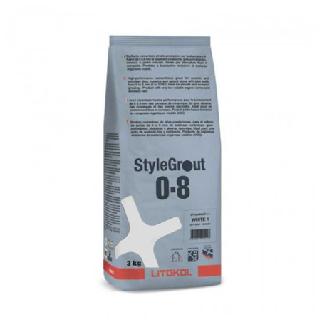 Ciment joint STYLEGROUT 0-8 3kg silver-1 LITOKOL - Sanifer Tamatave