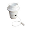  Douille E27 1-2 filetee + tirette & bague d48mm blanc uv4  - Sanifer Tamatave