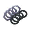  Ecrous 6 pans + 4 rondelles eventails acier uv4  - Sanifer Tamatave