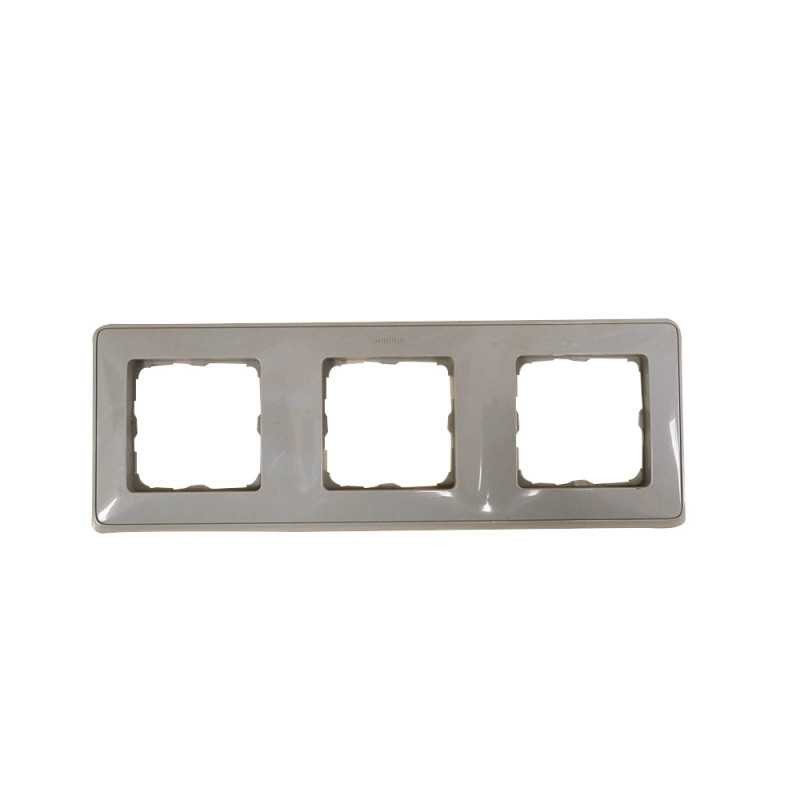 Cariva plaque 3 postes gris LEGRAND - Sanifer Tamatave