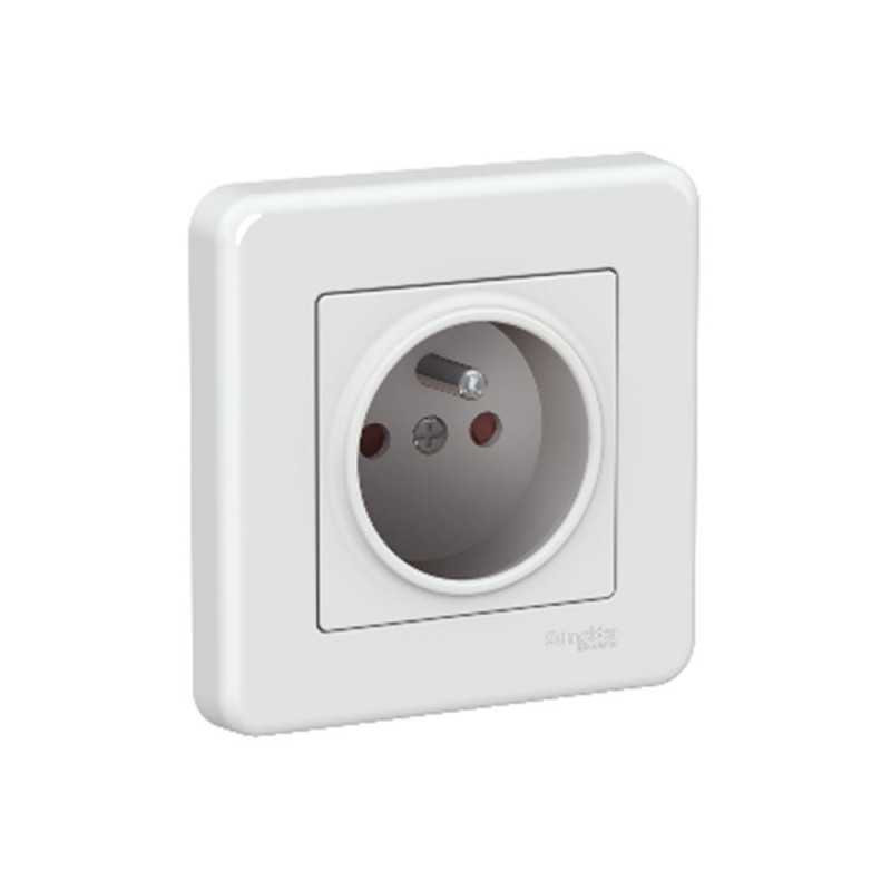  Prise PINE blanc LEONA SCHNEIDER ELECTRIC - Sanifer Tamatave