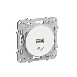  Chargeur prise USB 5 VDC odace blanc ODACE SCHNEIDER ELECTRIC - Sanifer Tamatave