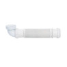  Douchette émeraude 1f + flexible pvc blanc 150cm + support u WIRQUIN - Sanifer Tamatave
